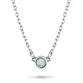 Колье из белого золота с бриллиантом э0901кл07211025