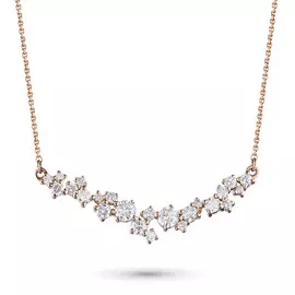 Колье из красного золота с бриллиантами э0201кл08168700