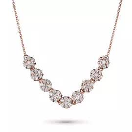 Колье из красного золота с бриллиантами э0201кл10134800