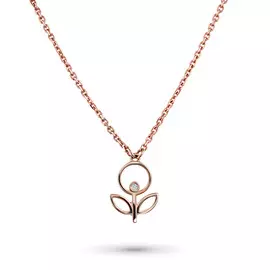 Колье из красного золота с бриллиантом э0201кл04201108