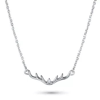 Колье из серебра с бриллиантом э0601кл02211038