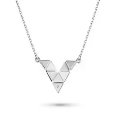 Колье из серебра с бриллиантом э0601кл03193300