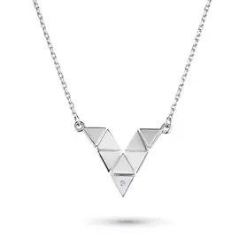 Колье из серебра с бриллиантом э0601кл03193300