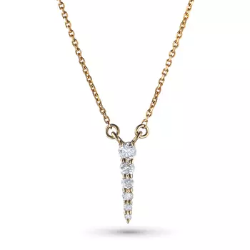 Колье из желтого золота с бриллиантами э0301кл05220015