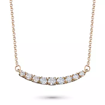 Колье из желтого золота с бриллиантами э0301кл09168700