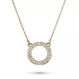 Колье из желтого золота с бриллиантами э0301кл04154800