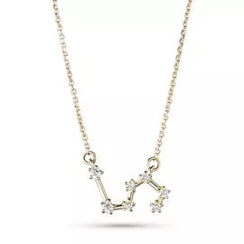 Колье из желтого золота с бриллиантами, созвездие Лев э0301кл04210507