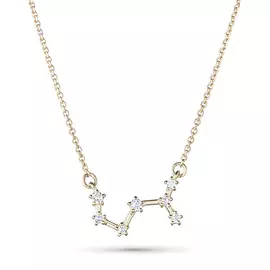 Колье из желтого золота с бриллиантами, созвездие Скорпион э0301кл04210510