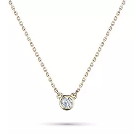 Колье из желтого золота с бриллиантом э0301кл06166800