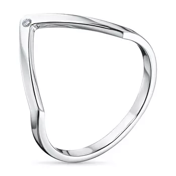 Обручальное кольцо из серебра э0612кц02193800_white