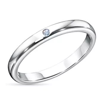 Обручальное кольцо из серебра э0612кц03153900