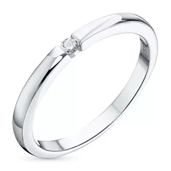 Обручальное кольцо из серебра э0612кц03154100