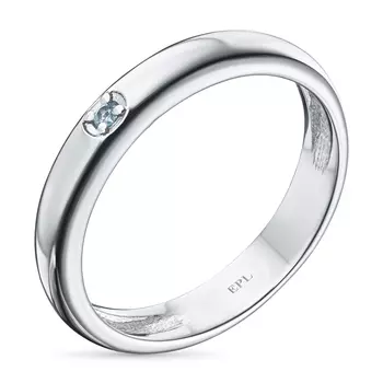 Обручальное кольцо из серебра с топазом э0609кц04220478