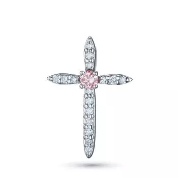 Подвеска из белого золота э0912пд01220652_pink