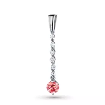 Подвеска из белого золота э0912пд02220305_pink