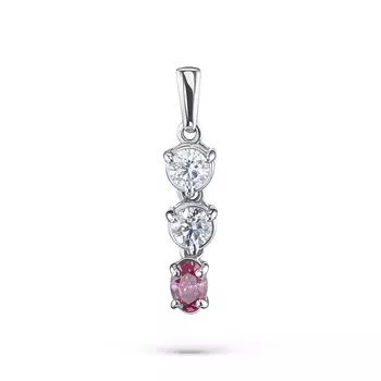 Подвеска из белого золота э0912пд03220652_pink
