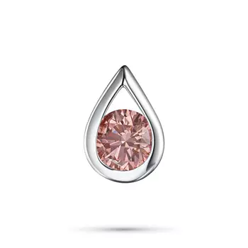 Классическая подвеска из белого золота э0912пд06200853_pink
