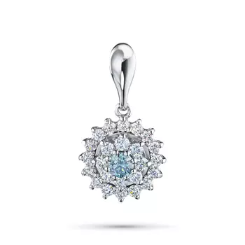 Подвеска из белого золота э0912пд07163600_blue