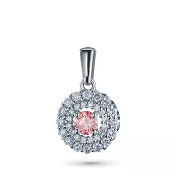 Подвеска из белого золота э0912пд12160700_pink
