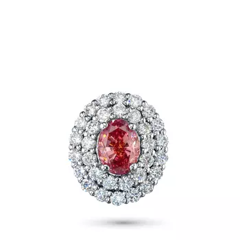 Подвеска из белого золота э4012пд06220946_pink