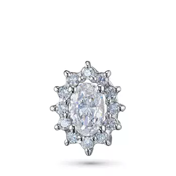 Классическая подвеска из белого золота э4712пд05220102_white