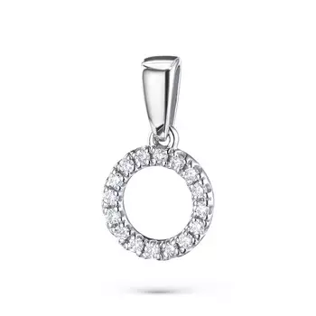 Подвеска из белого золота с бриллиантами э0901пд01183300