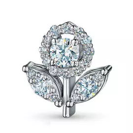 Подвеска из белого золота с бриллиантами э0901пд02181700