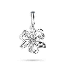 Подвеска из белого золота с бриллиантами э0901пд02211026