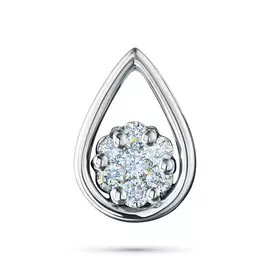 Подвеска из белого золота с бриллиантами э0901пд03170700