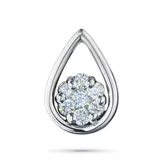 Подвеска из белого золота с бриллиантами э0901пд03170700