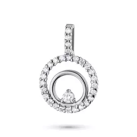 Подвеска из белого золота с бриллиантами э0901пд03181800