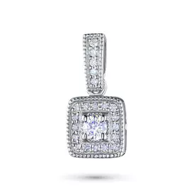 Подвеска из белого золота с бриллиантами э0901пд03191200