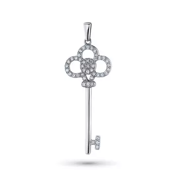 Подвеска из белого золота с бриллиантами э0901пд04182900