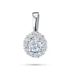 Подвеска из белого золота с бриллиантами э0901пд04190100