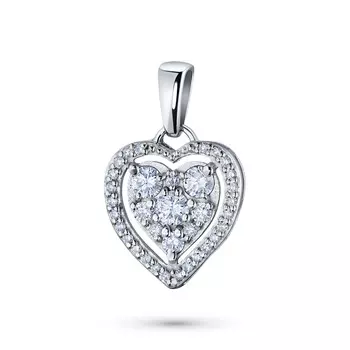 Подвеска из белого золота с бриллиантами э0901пд04202731