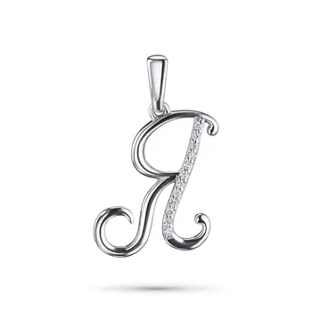 Подвеска из белого золота с бриллиантами э0901пд04211044