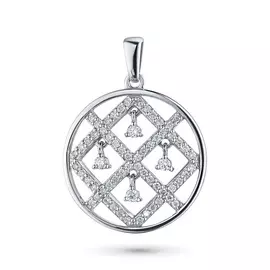 Подвеска из белого золота с бриллиантами э0901пд05180800