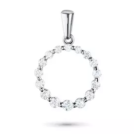 Подвеска из белого золота с бриллиантами э0901пд06168100