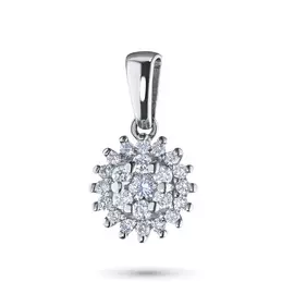 Подвеска из белого золота с бриллиантами э0901пд06184900