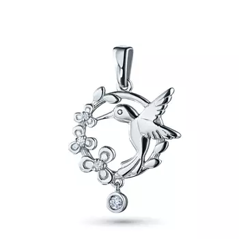 Подвеска из белого золота с бриллиантами э0901пд06221042