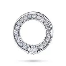 Подвеска из белого золота с бриллиантами э0901пд07174500