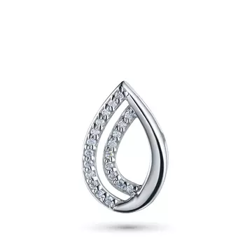 Подвеска из белого золота с бриллиантами э0901пд07210129