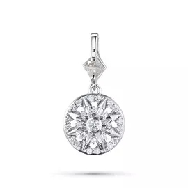 Подвеска из белого золота с бриллиантами э0901пд07210377