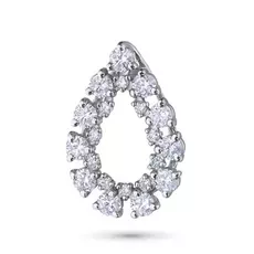 Подвеска из белого золота с бриллиантами э0901пд08188200