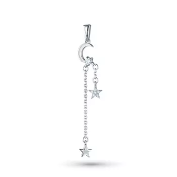 Подвеска из белого золота с бриллиантами э0901пд08211024