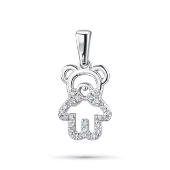 Подвеска из белого золота с бриллиантами э0901пд09211050