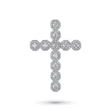 Подвеска из белого золота с бриллиантами э0901пд10190040