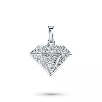 Подвеска из белого золота с бриллиантами э0901пд10200376