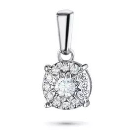 Подвеска из белого золота с бриллиантами э0901пд10200661