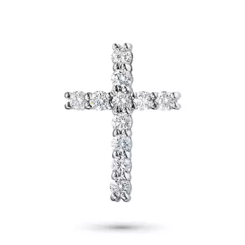 Подвеска из белого золота с бриллиантами э0901пд11159100